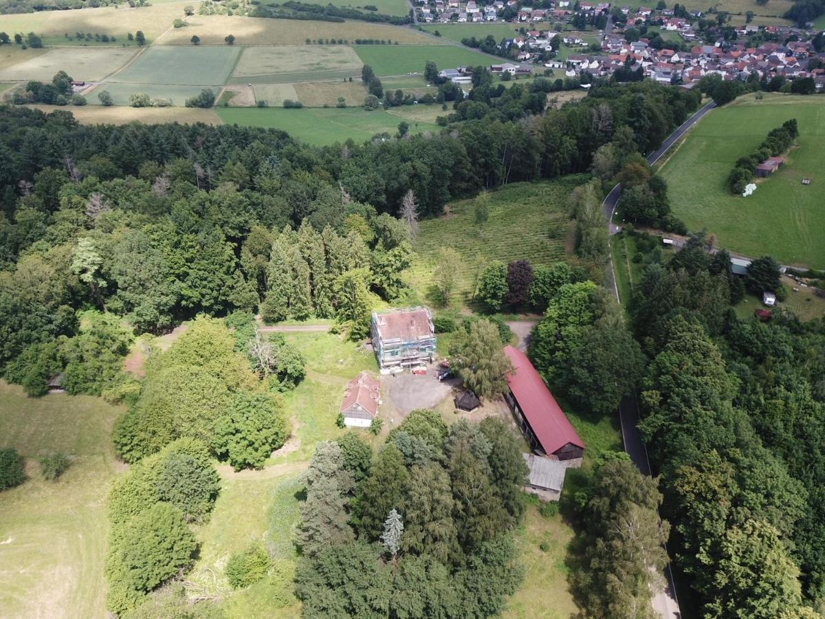 Apartmán Schellnhof Forsthaus Am Waldrand Nidda Exteriér fotografie